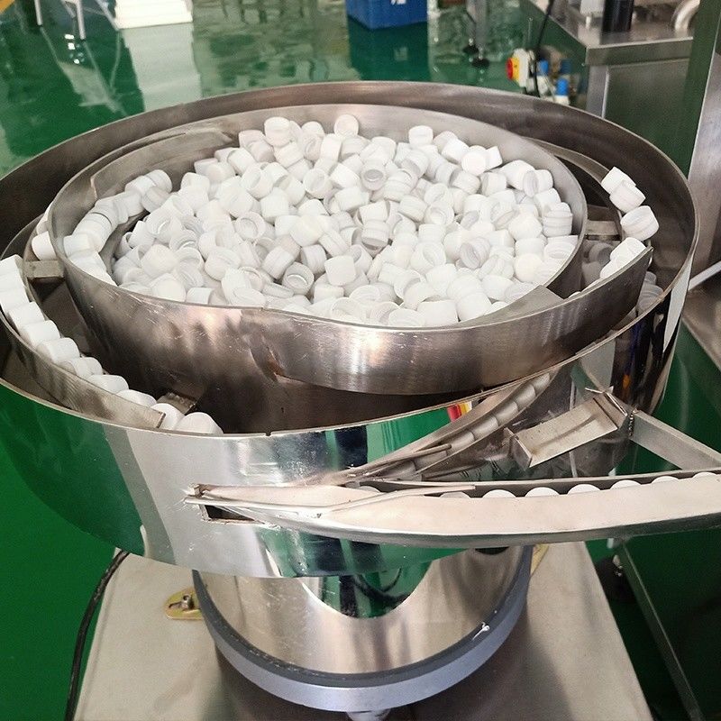 Plastic Bottle/Tube Capping Feeding Sorter with Retail Plastic Lids Sorting Vibrator