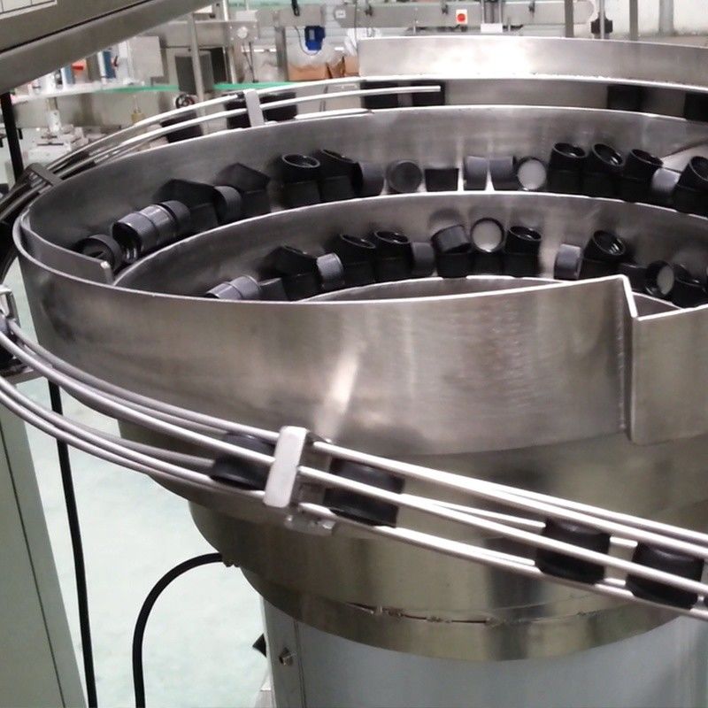 Plastic Bottle/Tube Capping Feeding Sorter with Retail Plastic Lids Sorting Vibrator