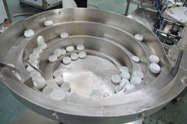 Plastic Bottle/Tube Capping Feeding Sorter with Retail Plastic Lids Sorting Vibrator