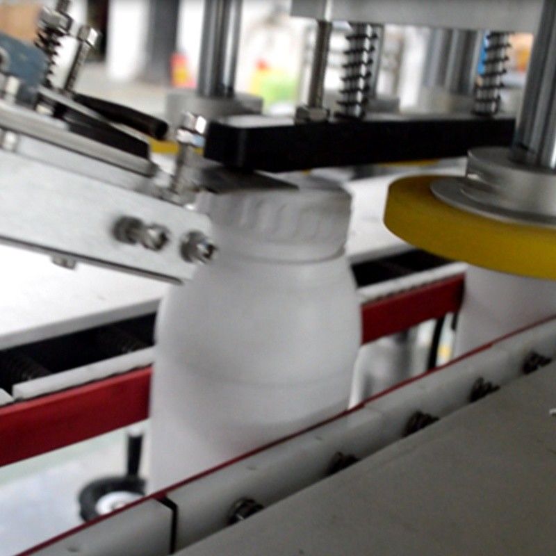 Fully Automatic Linear Plastic Thread Bottle Capper Capping Machine for Capping Wheel Rubbing