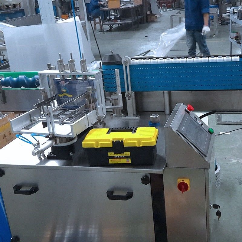 Fully Automatic Paste Labeling Machine for Round Bottle Jars Cans 400 KG Load Capacity