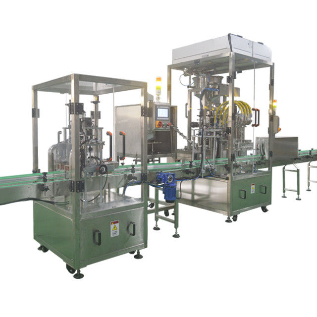 2023 Fresh Milk Sterilization Four Head Piston Filling and Capping Line for Operation