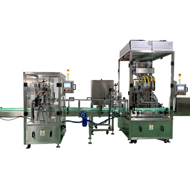2023 Fresh Milk Sterilization Four Head Piston Filling and Capping Line for Operation