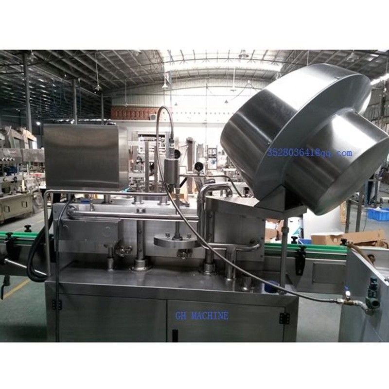 Three Capping Types Steam Vacuum Sealing Machine for Glass Bottles and Unscrewed Lids