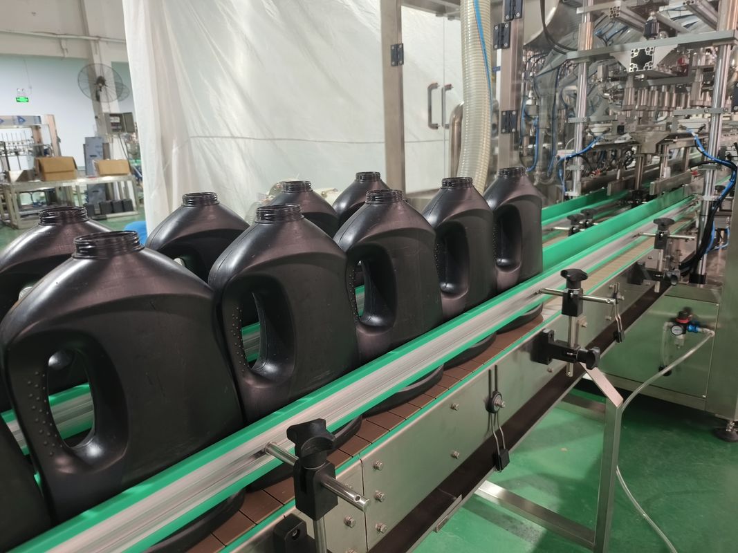 Automatic Filling Screw Capping Double Side Labeling Production Line for Shower Gel
