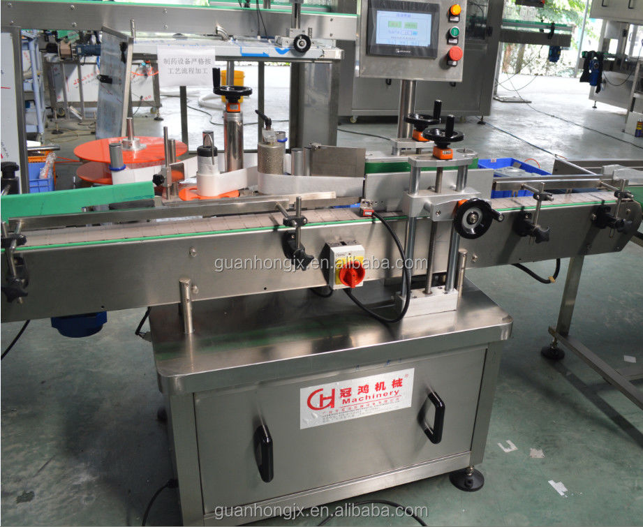 1 of Core Components Automatic Glass Bottle Labeling Machine with AC 220V/50HZ Voltage