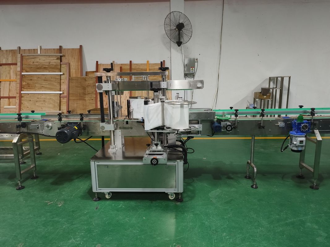 25KW Shampoo Laundry Detergent Production Line with Double Side Labeling and Capping