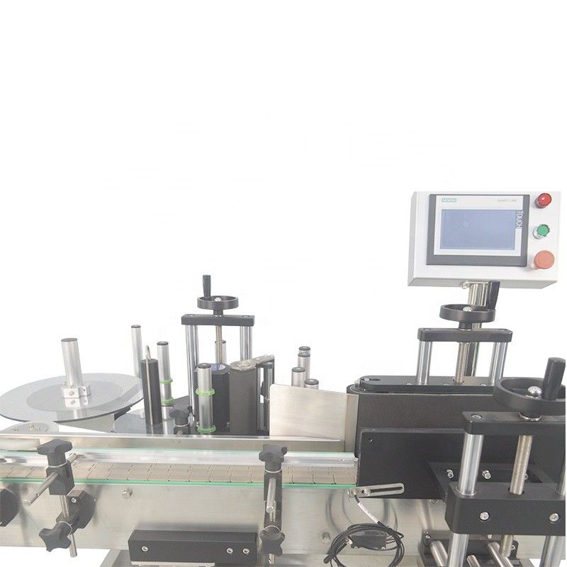 2100*1200*1450mm Vial Bottle Vertical Label Sticker Machine for Plastic Round Bottles