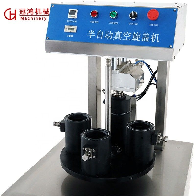 Motor Core Components Semi-Automatic Vacuum Capping Machine for Fast and Smooth Sealing