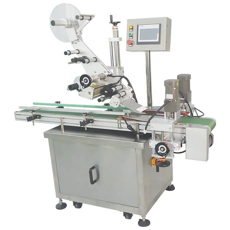 Automatic Flat Surface Labeling Machine for Round Bottle Round Jar Top or Bottom Plane