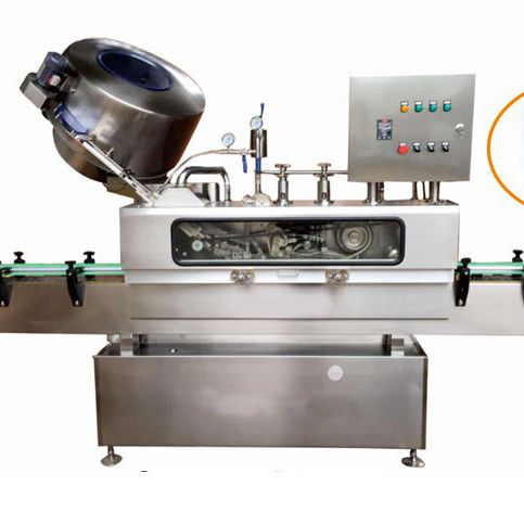 Video Inspection Provided Automatic Steam Type Vacuum Capping Machine for Glass Bottles