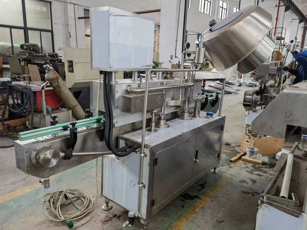 Video Inspection Provided Automatic Steam Type Vacuum Capping Machine for Glass Bottles