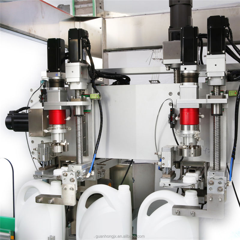 High Productivity Automatic Tracking Type 3heads Bottle Capping Machine
