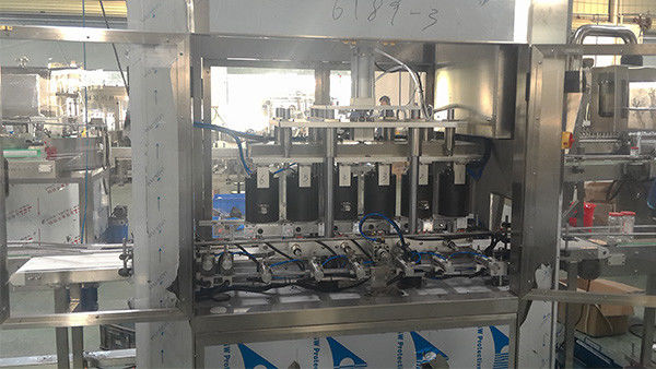 Plastic Packaging High Speed Automatic Vacuum Capping Machine for 6 Heads Glass Jars