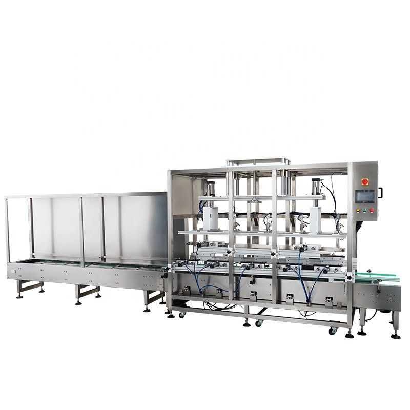 Paper Packaging Material 5 Nozzle Automatic Liquid Filling Machine for Chemical Products