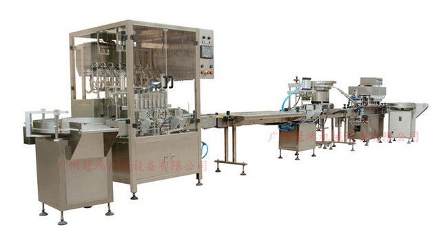 High Speed 4 Heads Liquid Bottle Filling Capping Labeling Machine for Plastic Bottles