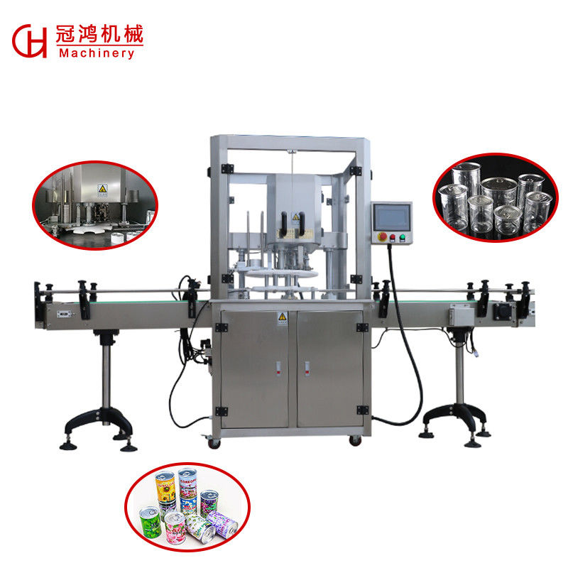 Full Automatic Tin Can Sealing Machine Can Seamer for Wooden Case Packaging Material