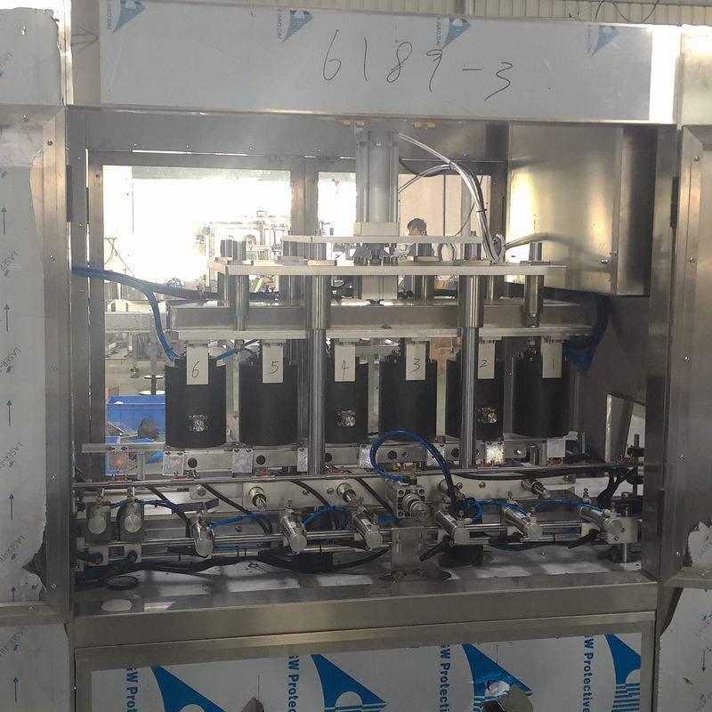 2400-3000 Bottles Per Hour Automatic Linear Type Glass Bottle Jar Metal Tin Vacuum Sealing Capping Machine