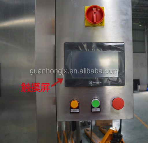 2400-3000 Bottles Per Hour Automatic Linear Type Glass Bottle Jar Metal Tin Vacuum Sealing Capping Machine