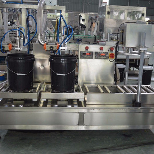 Semi-automatic 5-50 liters Paint Coating Building Material Syrup Drum Bucket Barrel Weighing Filling Sealing Machine