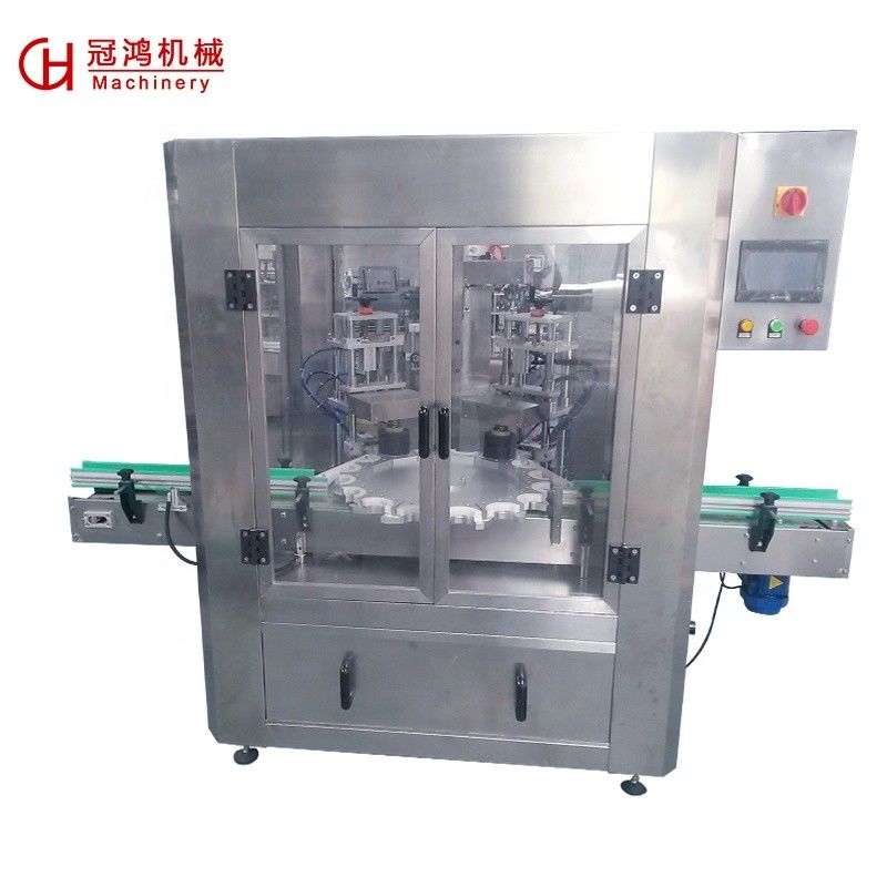 High Speed Automatic Vacuum Capping Machine for Glass Bottle Jar Electric Chuck Type