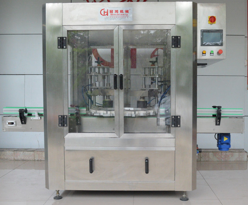 High Speed Automatic Vacuum Capping Machine for Glass Bottle Jar Electric Chuck Type