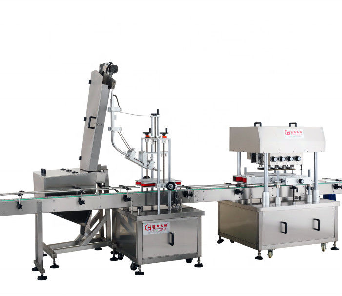 Pneumatic Tire Sealant Bottle Capping Machine with 8 Pairs Wheel Rotation and Sorter