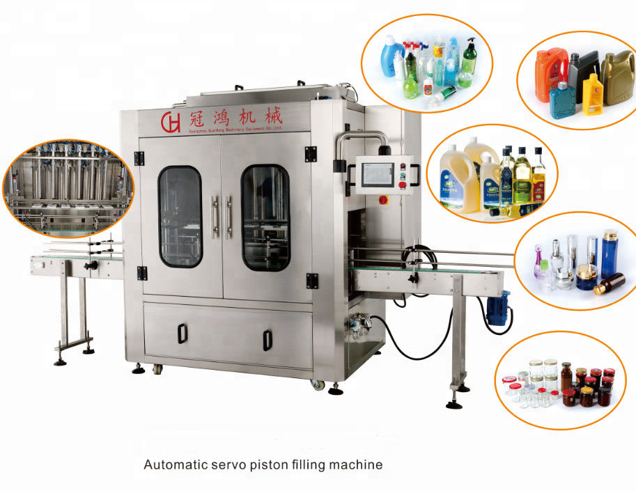 Automatic 4 Head Hot Piston Filling Machine for Hair Gel/Wax Program Control Filling