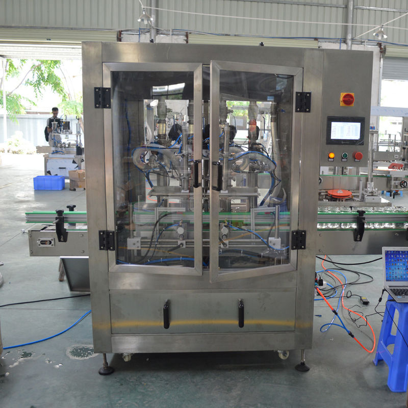 Automatic 4 Head Hot Piston Filling Machine for Hair Gel/Wax Program Control Filling