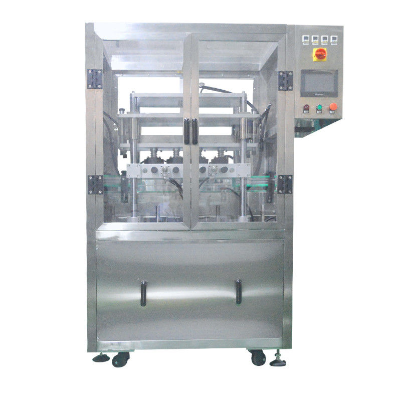304 Stainless Steel Six Head Vacuum Bottle Capping Machine for High Speed Production