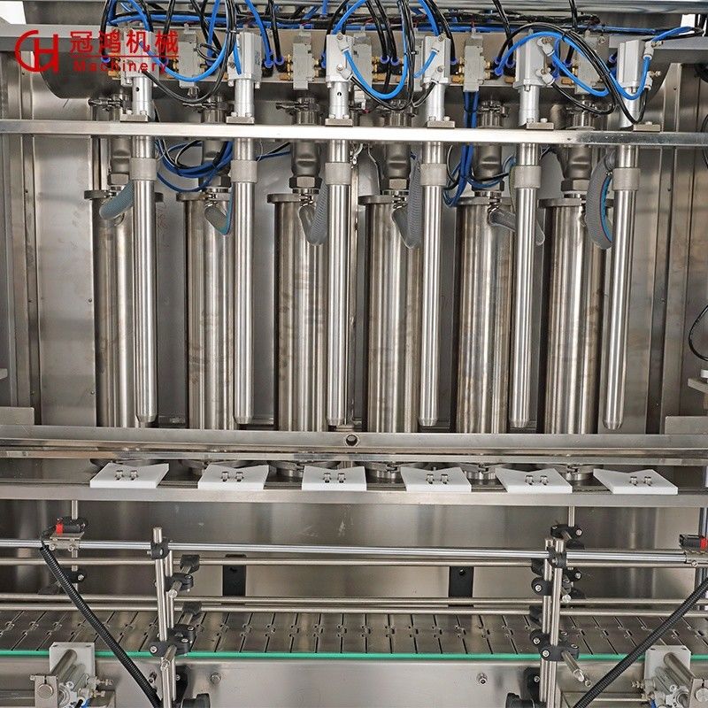 Automatic servo piston type filling machine for liquid/paste/detergent/shampoo