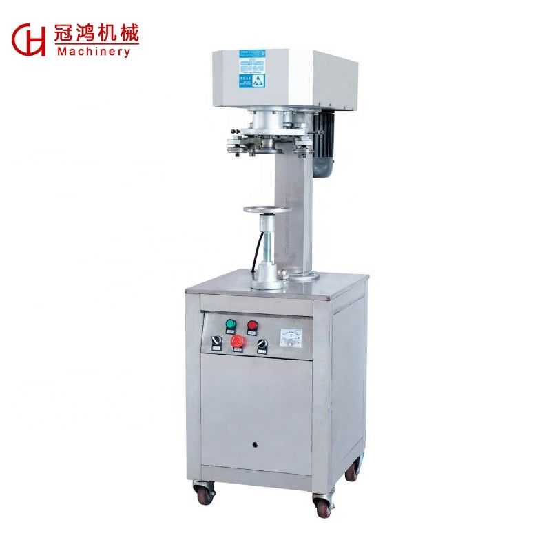 Aluminum Lids Capping Machine for 50 KG Capacity and 50-126mm Bottle Diameter Bottles