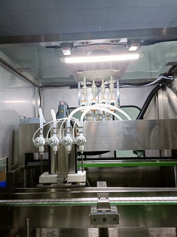 4 Heads Servo Piston Type Filling Machine for Automatic Sulfuric Acid Production Line